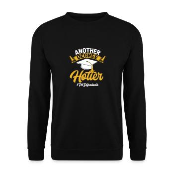 PhD Graduate Doktorgrad Ph.D. Promotion - Unisex Pullover - Schwarz - Vorne - Alina (178cm) & Michal (187cm)