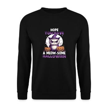 Grumpy Katzen Costume d'Halloween chats - Sweat-shirt Unisexe - noir - Devant - Alina (178cm) & Michal (187cm)