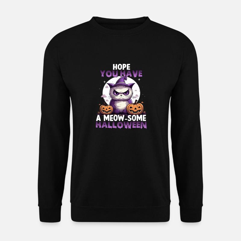 Grumpy Katzen Costume d'Halloween chats - Sweat-shirt Unisexe - noir