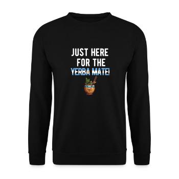 Argentinien Argentinische Flagge Männer Damen Camisa - Unisex Pullover - Schwarz - Vorne - Alina (178cm) & Michal (187cm)