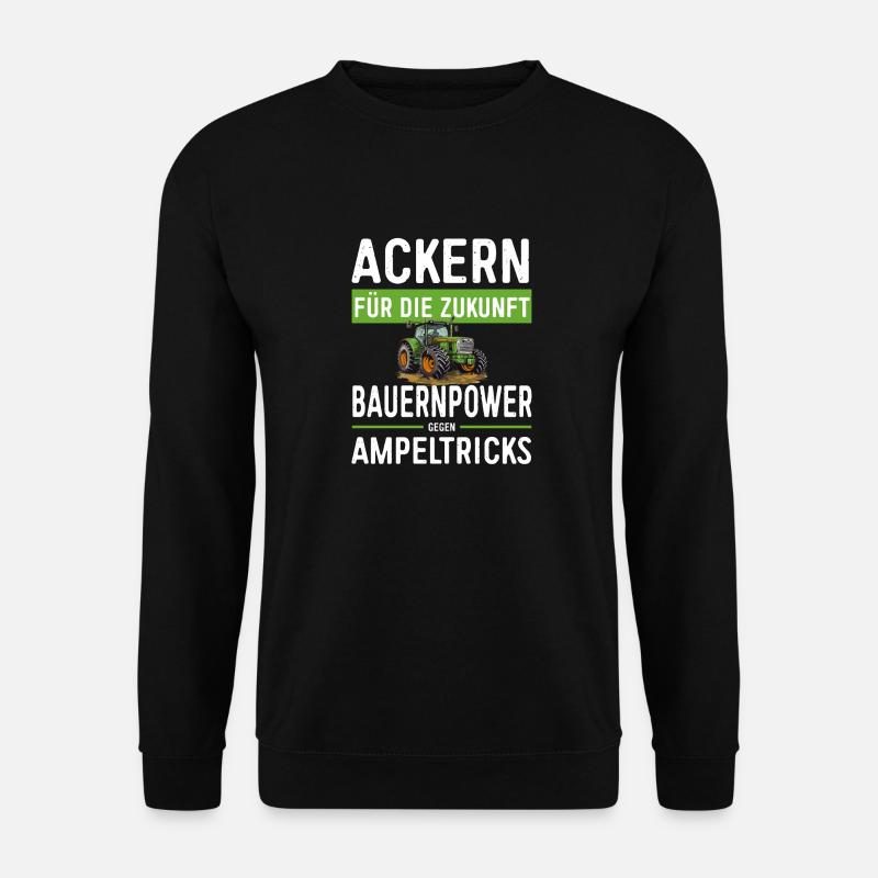 Ackern Für Die Zukunft - Bauernprotest 2024 - Unisex Pullover - Schwarz