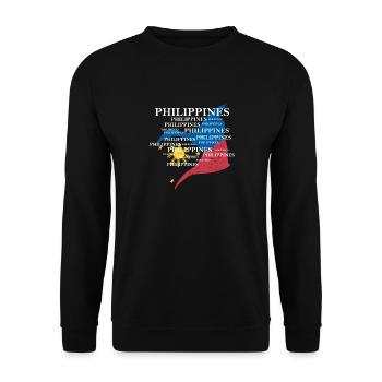 Philippines drapeau philippin fierté je cadeau - Sweat-shirt Unisexe - noir - Devant - Alina (178cm) & Michal (187cm)