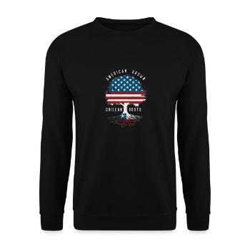 Chili Imprimer - Sweat-shirt Unisexe - noir - Devant - Alina (178cm) & Michal (187cm)