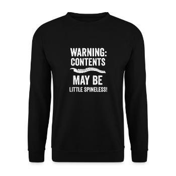 Back Post Surgery Recovery Men Women Discectomy - Unisex Sweatshirt - black - Front - Alina (178cm) & Michal (187cm)