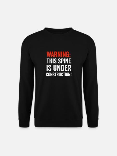 Back Post Surgery Recovery Men Women Discectomy - Unisex Sweatshirt - black