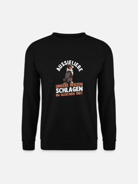 Australian Shepherd Hund Aussie - Unisex Pullover - Schwarz