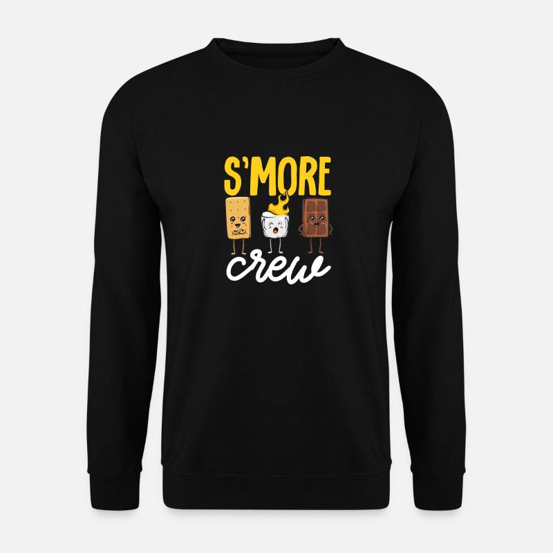 S'more Campfire Marshmallow Camping - Unisex Sweatshirt - black