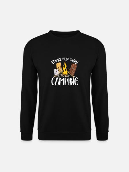 S'more Campfire Marshmallow Camping - Unisex Sweatshirt - black