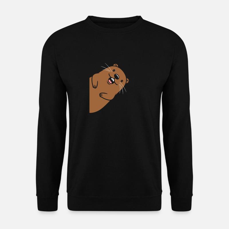 Kleiner Biber-Humor - Unisex Pullover - Schwarz