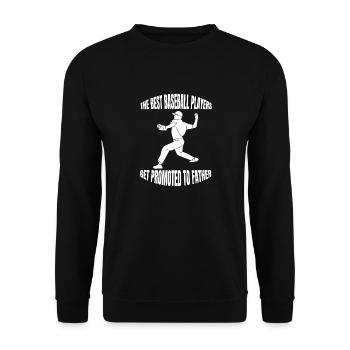 Baseball Baseball Player Baseball Team - Unisex Sweatshirt - black - Front - Alina (178cm) & Michal (187cm)