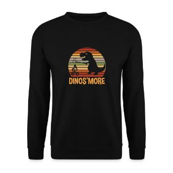 S'more Campfire Marshmallow Camping - Sweat-shirt Unisexe - noir - Devant - Alina (178cm) & Michal (187cm)