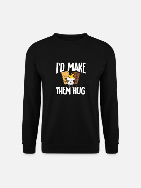 S'more Campfire Marshmallow Camping - Unisex Sweatshirt - black