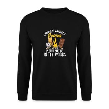S'more Campfire Marshmallow Camping - Sweat-shirt Unisexe - noir - Devant - Alina (178cm) & Michal (187cm)