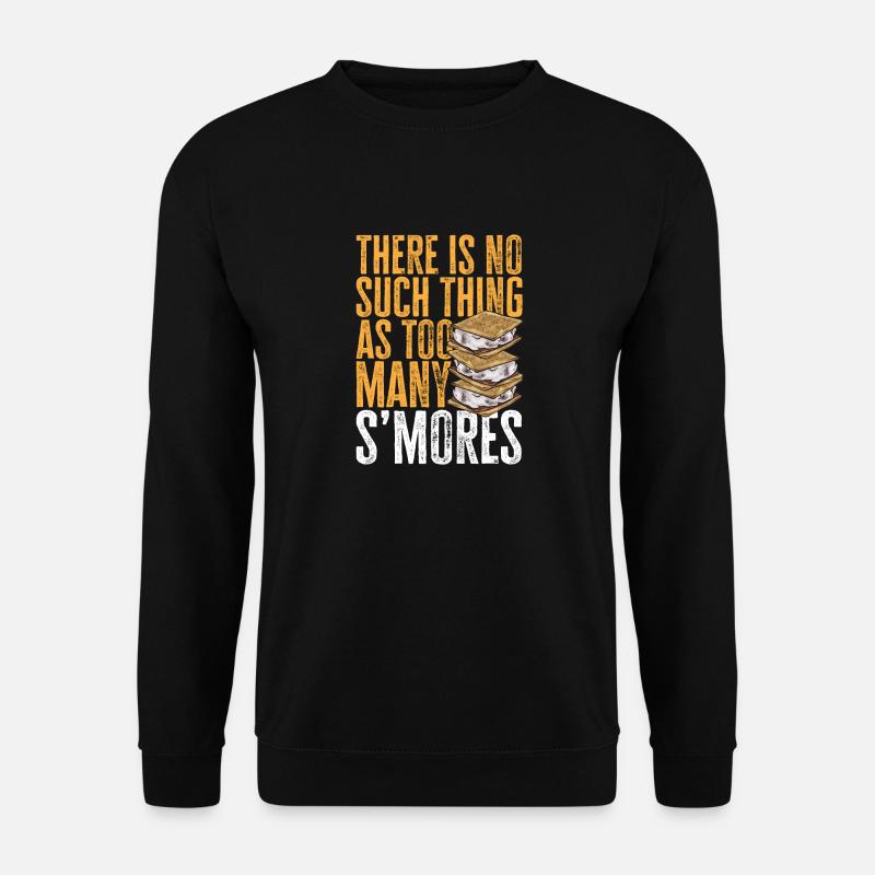 S'more Campfire Marshmallow Camping - Sweat-shirt Unisexe - noir