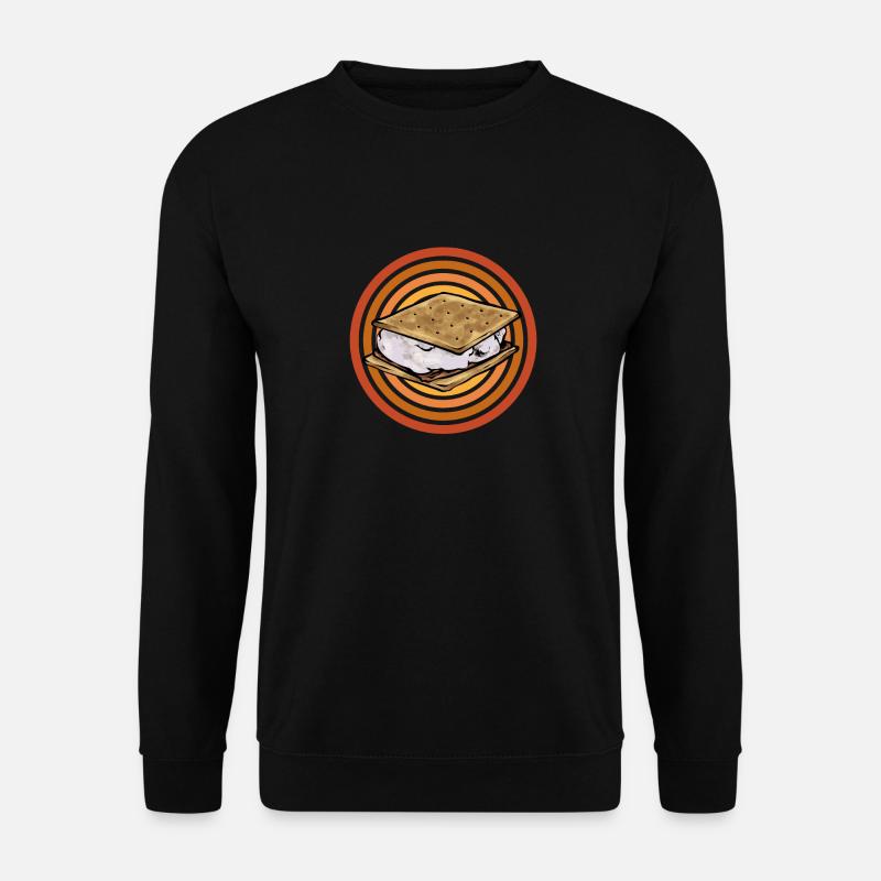 S'more Campfire Marshmallow Camping - Sweat-shirt Unisexe - noir