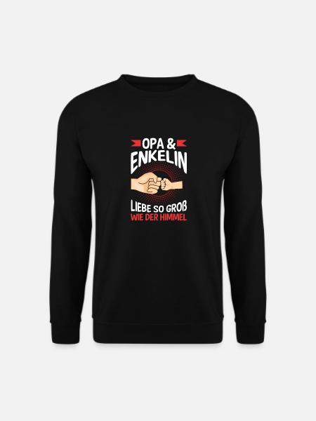 Opa Großvater Familie Enkelin Geschenk - Unisex Pullover - Schwarz
