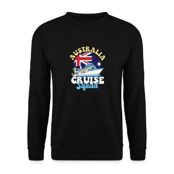 Australia Cruise Squad Family Vacation Trip - Unisex Sweatshirt - black - Front - Alina (178cm) & Michal (187cm)