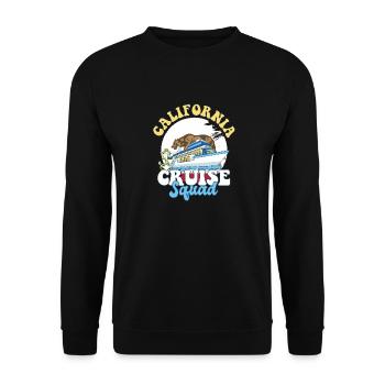 California Cruise Squad Family Vacation Trip - Unisex Sweatshirt - black - Front - Alina (178cm) & Michal (187cm)