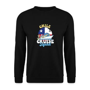 Chile Cruise Squad Family Vacation Trip - Unisex Sweatshirt - black - Front - Alina (178cm) & Michal (187cm)