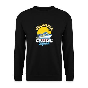 Colombia Cruise Squad Family Vacation Trip - Unisex Sweatshirt - black - Front - Alina (178cm) & Michal (187cm)