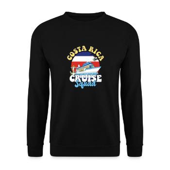 Costa Rica Cruise Squad Family Vacation Trip - Unisex Sweatshirt - black - Front - Alina (178cm) & Michal (187cm)