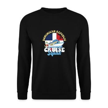 Dominican Republic Cruise Squad Family Vacation - Unisex Sweatshirt - black - Front - Alina (178cm) & Michal (187cm)