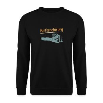 Kiefernchirurg - Unisex Pullover - Schwarz - Vorne - Alina (178cm) & Michal (187cm)