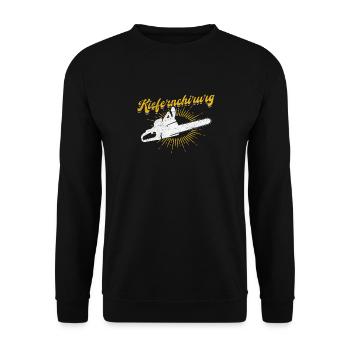 Kiefernchirurg - Unisex Pullover - Schwarz - Vorne - Alina (178cm) & Michal (187cm)