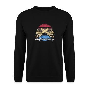 Kiefernchirurg - Unisex Pullover - Schwarz - Vorne - Alina (178cm) & Michal (187cm)