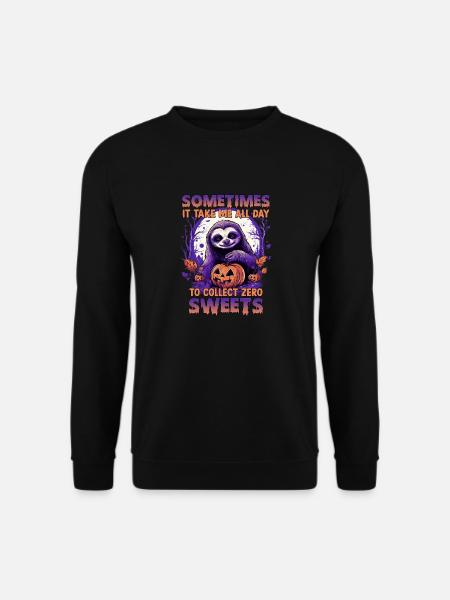 Costume amusant de paresseux d'Halloween pour les - Sweat-shirt Unisexe - noir