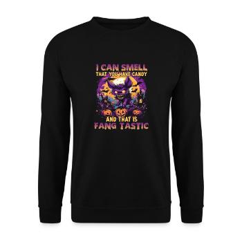 Costume de loup-garou kawaii Costume de fête d’Halloween - Sweat-shirt Unisexe - noir - Devant - Alina (178cm) & Michal (187cm)