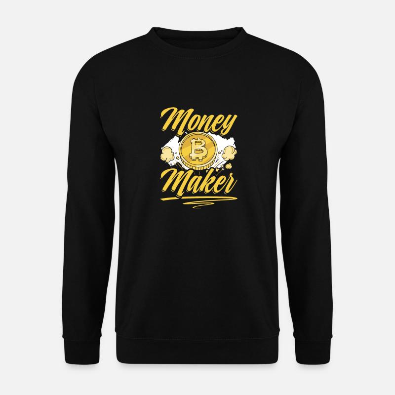 Crypto Chic: Money Maker Bitcoin - Unisex Sweatshirt - black