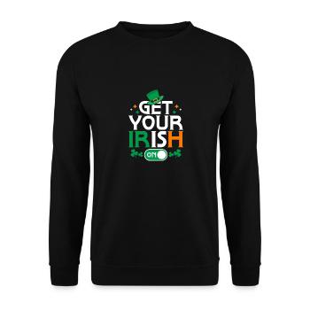 Get Your Irish On - Unisex Sweatshirt - black - Front - Alina (178cm) & Michal (187cm)
