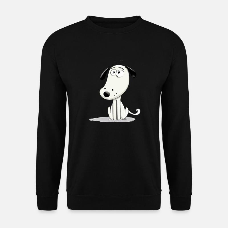 Okô, der skeptische Hund - Unisex Pullover - Schwarz