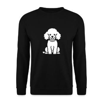 Humor Dog Small Poodle - Unisex Sweatshirt - black - Front - Alina (178cm) & Michal (187cm)