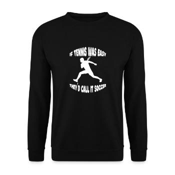 Tennis Club Tennis Tennis Lovers Tennis Players - Unisex Sweatshirt - black - Front - Alina (178cm) & Michal (187cm)