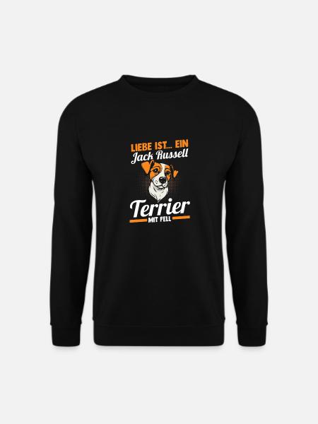 Hund Jacke Russell - Unisex Pullover - Schwarz