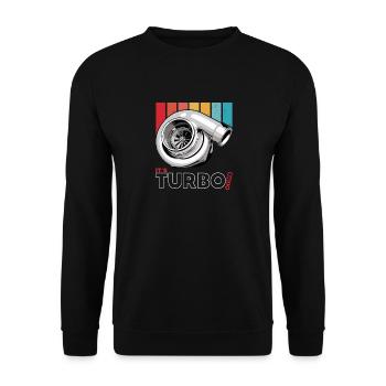 seine Turbo-Zeit - Unisex Pullover - Schwarz - Vorne - Alina (178cm) & Michal (187cm)