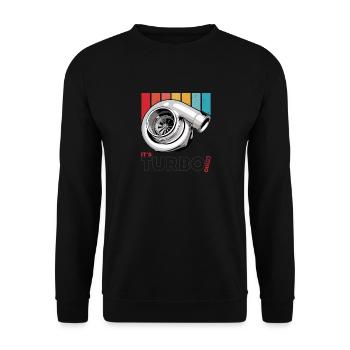 seine Turbo-Zeit - Unisex Pullover - Schwarz - Vorne - Alina (178cm) & Michal (187cm)