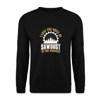 Morning Glory - Sawdust & Sunrise for Craftsmen - Unisex Sweatshirt - black - Front - Alina (178cm) & Michal (187cm)