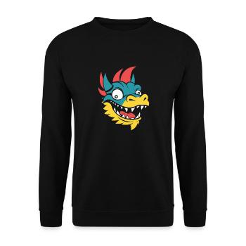 Bébé dragon - Sweat-shirt Unisexe - noir - Devant - Alina (178cm) & Michal (187cm)