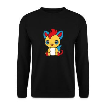 Bébé dragon - Sweat-shirt Unisexe - noir - Devant - Alina (178cm) & Michal (187cm)