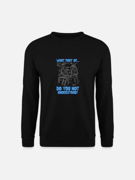 Was an.. verstehst du nicht? Humorvolle Weisheiten - Unisex Pullover - Schwarz