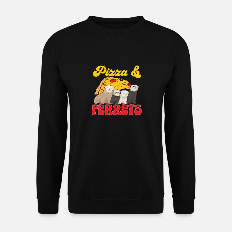 Frettchen Besitzer Frettchen - Unisex Pullover - Schwarz
