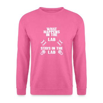 What Happens In The Lab Stays In The Lab- Engineer - Unisex Sweatshirt - pink - Front