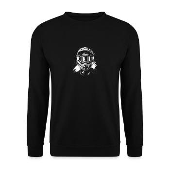 Vélo de montagne de descente Motocross cadeau - Sweat-shirt Unisexe - noir - Devant - Alina (178cm) & Michal (187cm)