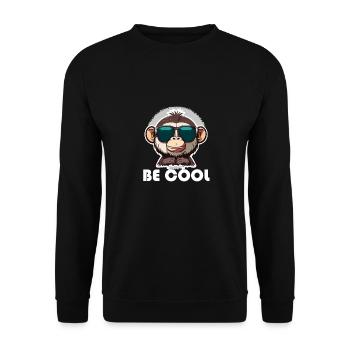be cool - Unisex Sweatshirt - black - Front - Alina (178cm) & Michal (187cm)