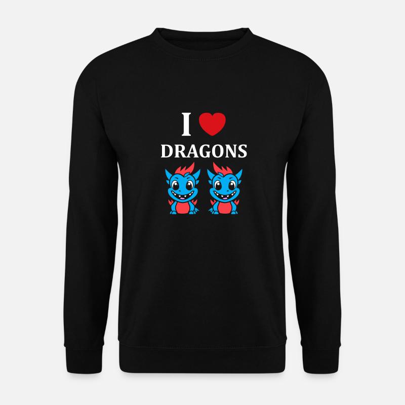 Bébé dragon - Sweat-shirt Unisexe - noir