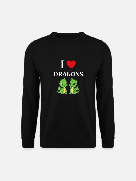 Bébé dragon - Sweat-shirt Unisexe - noir