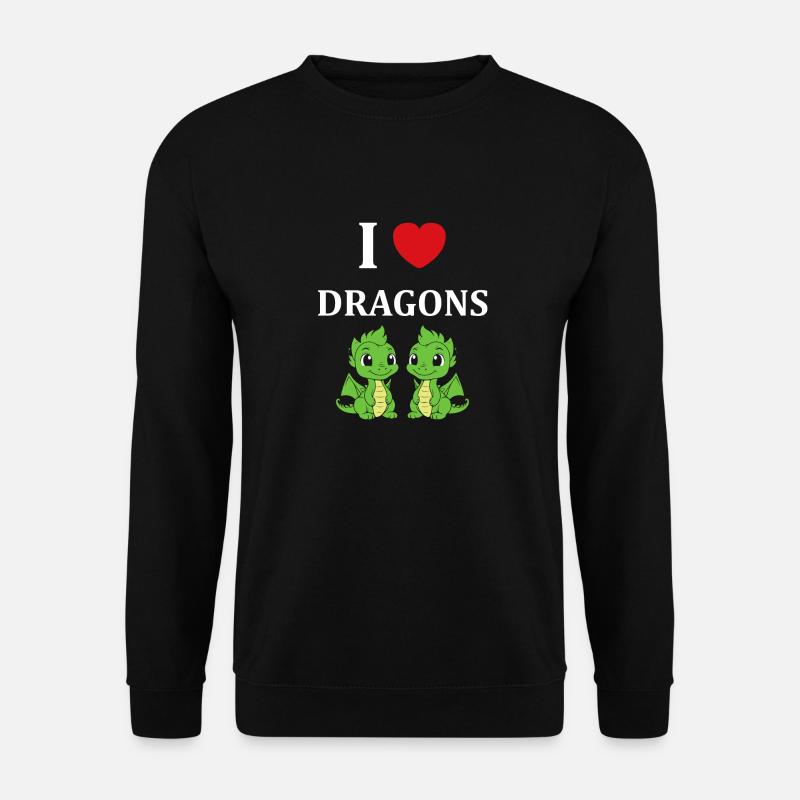 Bébé dragon - Sweat-shirt Unisexe - noir